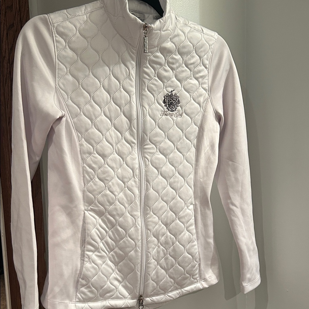 Elegant Women's Quilted Cream Cardigan